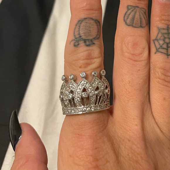 Jewelry - Silver crown, king/queen, ring...about size 6/6.5